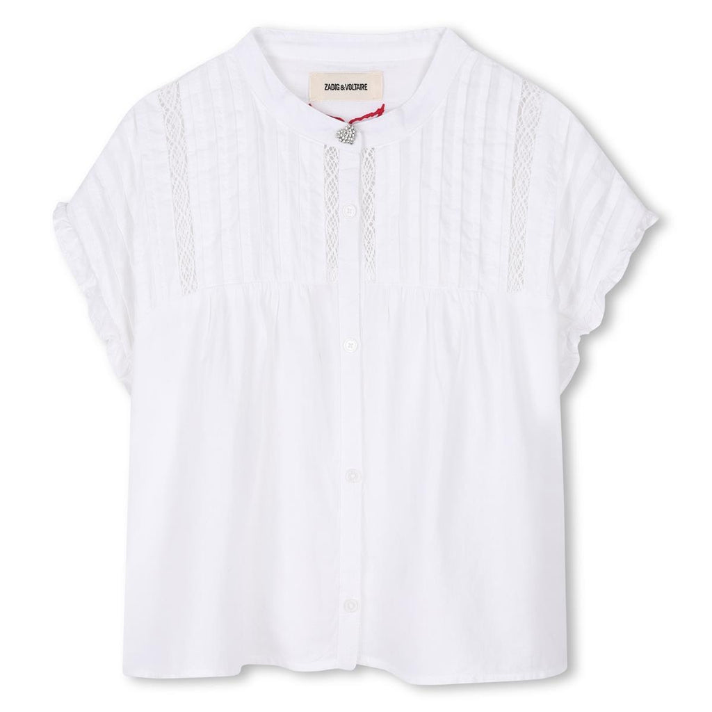 Zadig & Voltaire bluse med kort erm