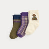 Polo Ralph Lauren 3pk med babysokker