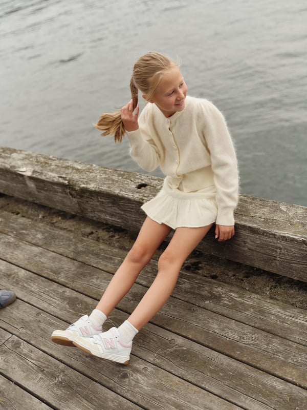 Ella & il KIDS Yanine brushed cardigan