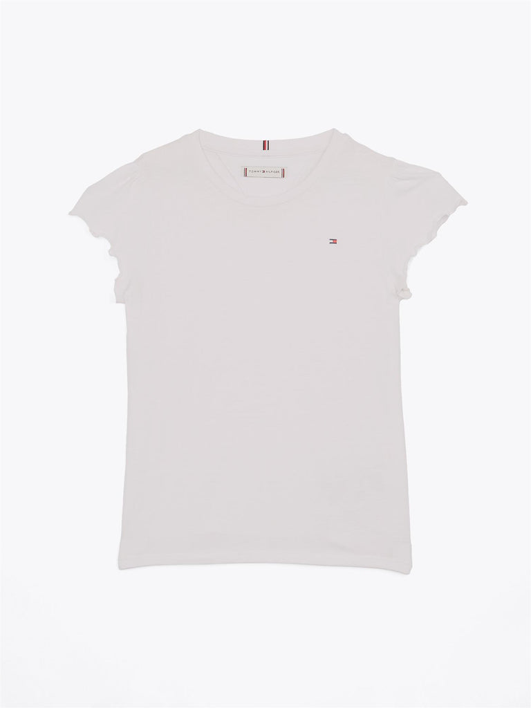 Tommy Hilfiger T-skjorte basic til jente m ruffle sleeve