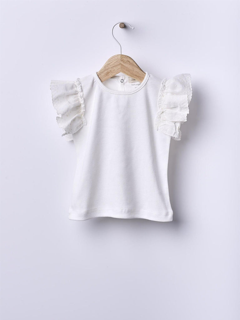 Wedoble topp med volanger