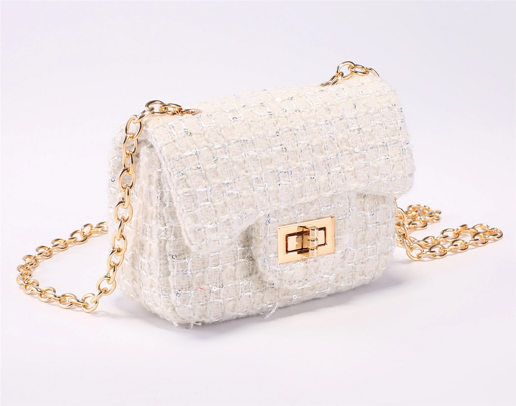 Prinsessefin Isadora Plaid Sequin veske Small