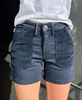 iSlow Emilia drill kashmir shorts