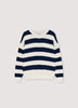 The New Society Musa Teen Jumper Summer Midnight Knit Stripes