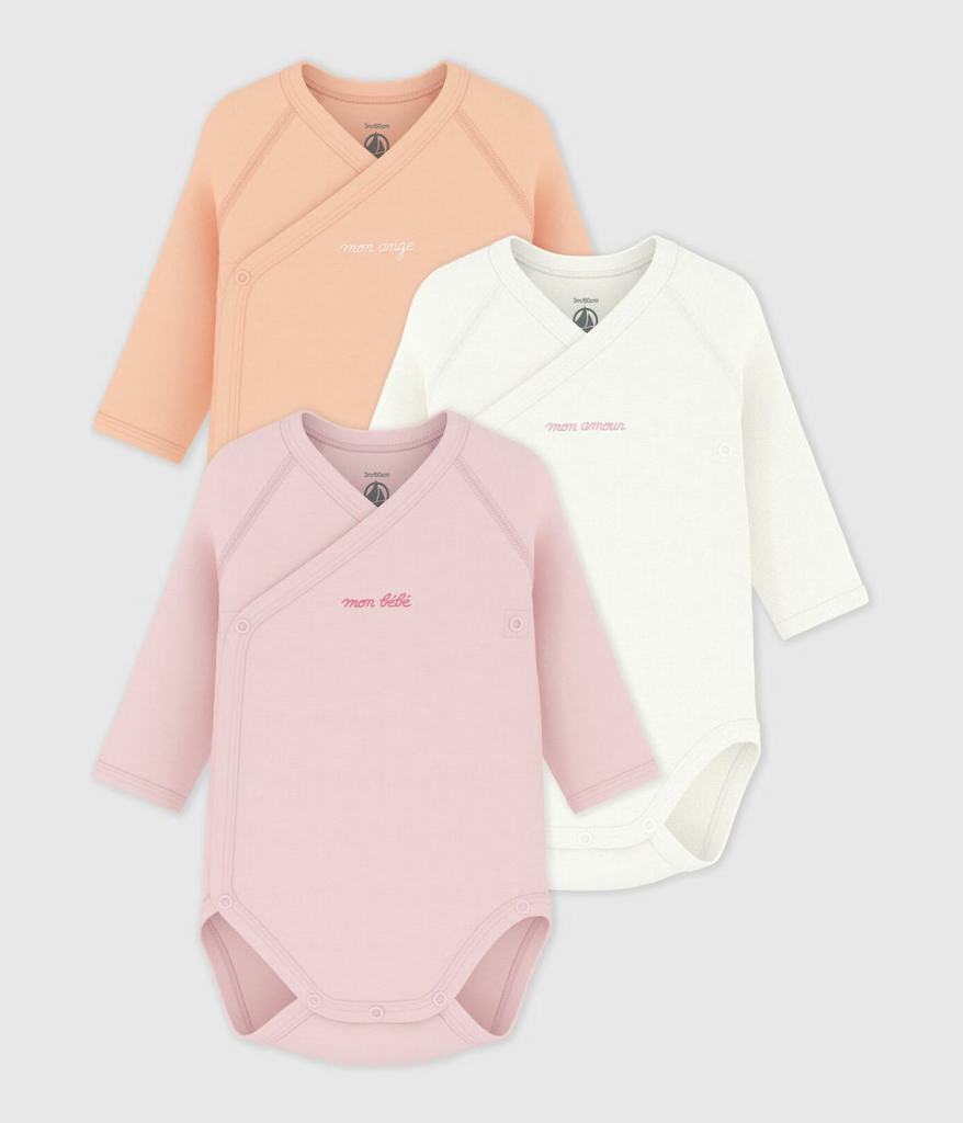 Petit Bateau 3 pk med body