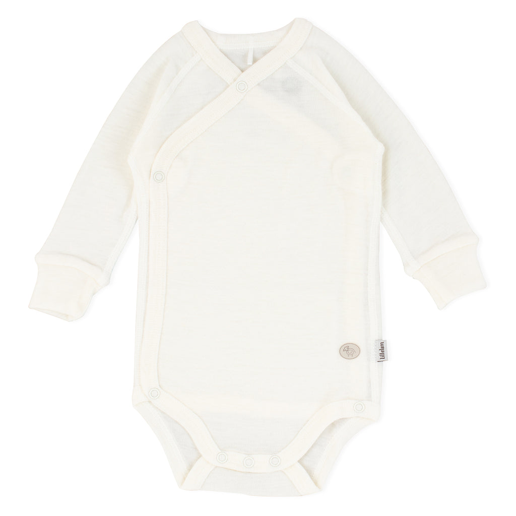 Lillelam omslagsbody mini i ull