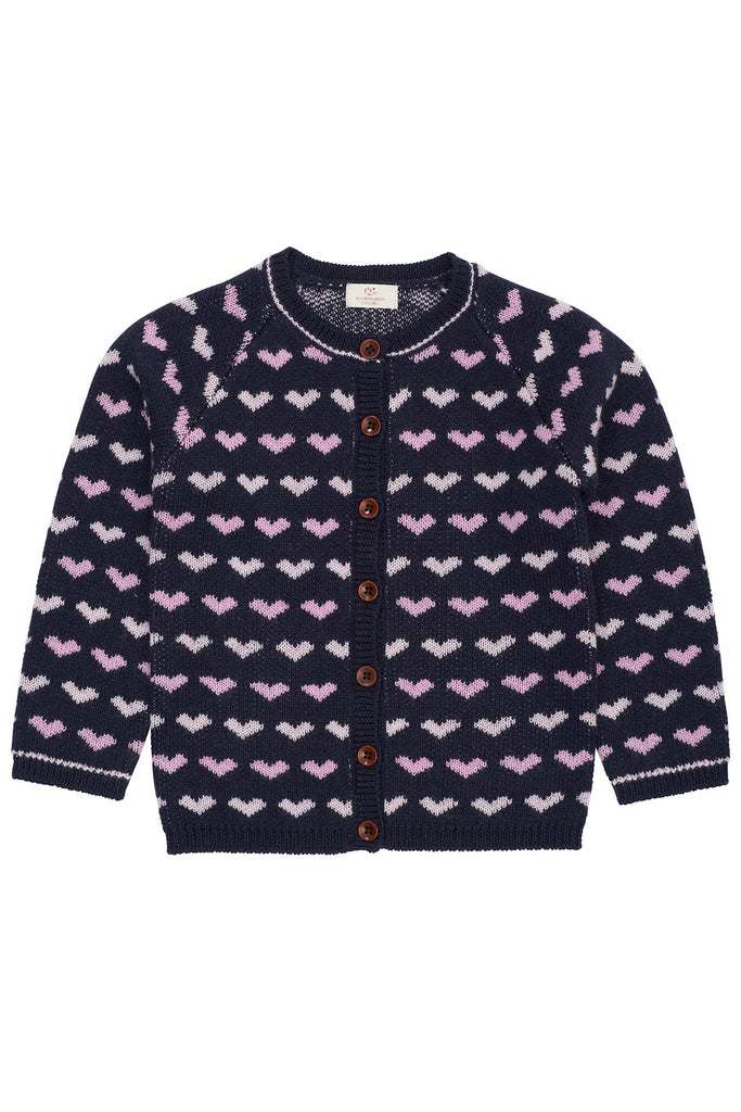 COPENHAGEN COLORS ULLCARDIGAN MED HJERTE