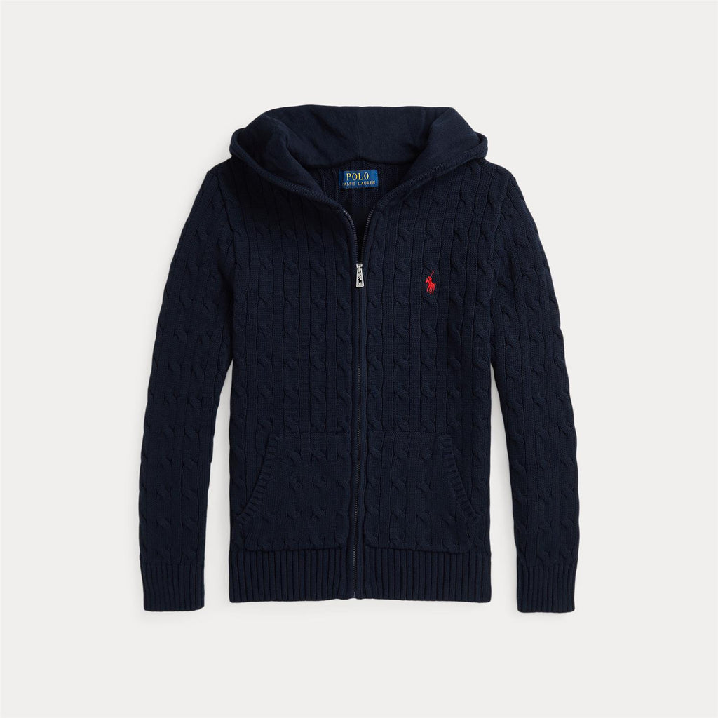 Polo Ralph Lauren Hettejakke i kabelstrikk til gutt