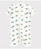 Petit Bateau Sommer dress korte ben og korte ermer m dinosaurer