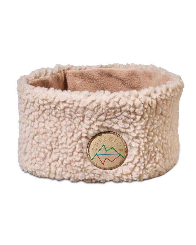 Zuperior teddyfleece pannebånd Beige