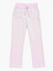 Juicy Couture Del Ray Classic Velour Pant Pale Pink