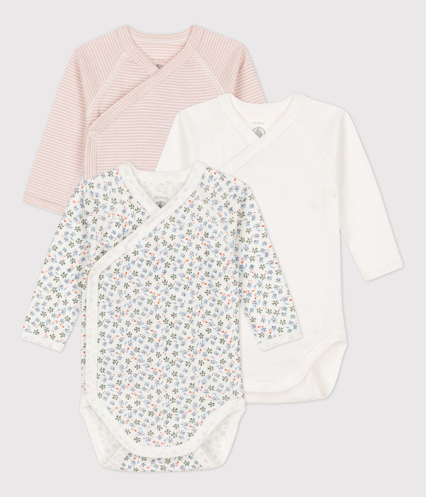 Petit Bateau 3 pk langermet body