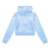 Juicy Couture velour hoodie med zip Della Robbia Blue