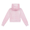 Juicy Couture kids velour hoodie med zip Pink Nectar