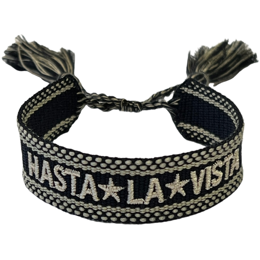 Dark Department woven friendship bracelet