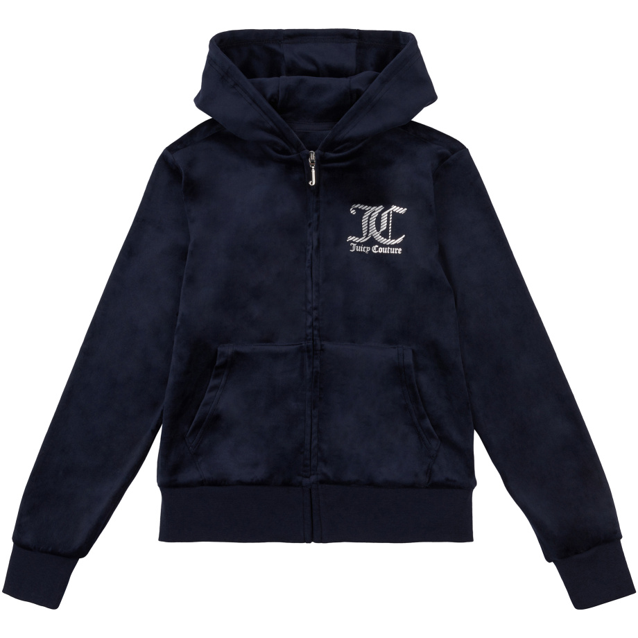 Juicy Couture velor zip through hoodie