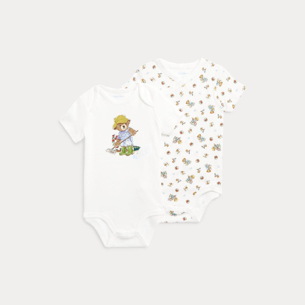 Polo Ralph Lauren body 2 pk med bamse til gutt