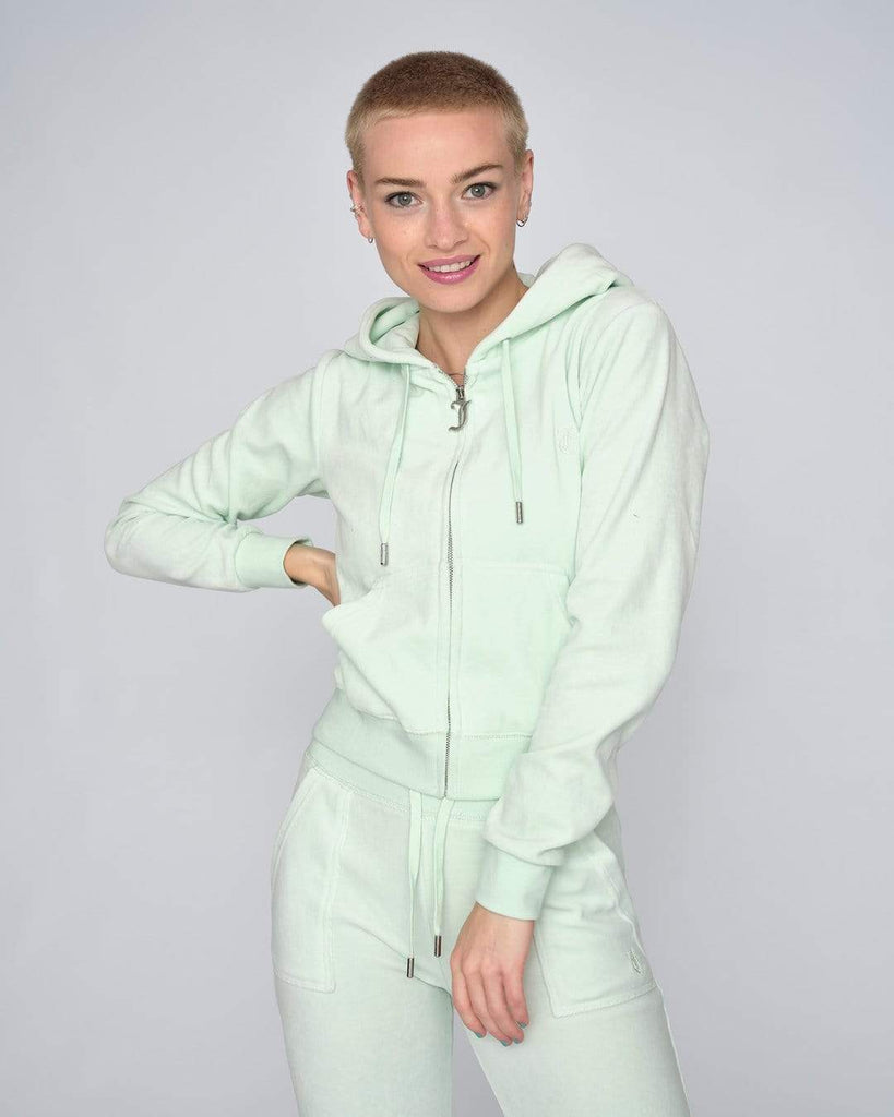 Juicy Couture Cotton rich Robertson hoodie Mint green