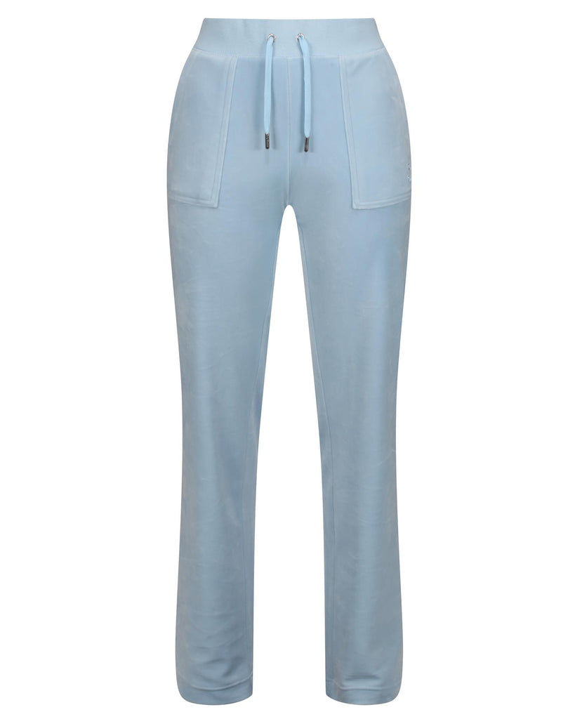 Juicy Couture Del Ray Classic Velour Pant Cool Blue