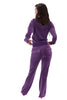 Juicy Couture Del Ray Classic Velour Pant Blackberry Cordial
