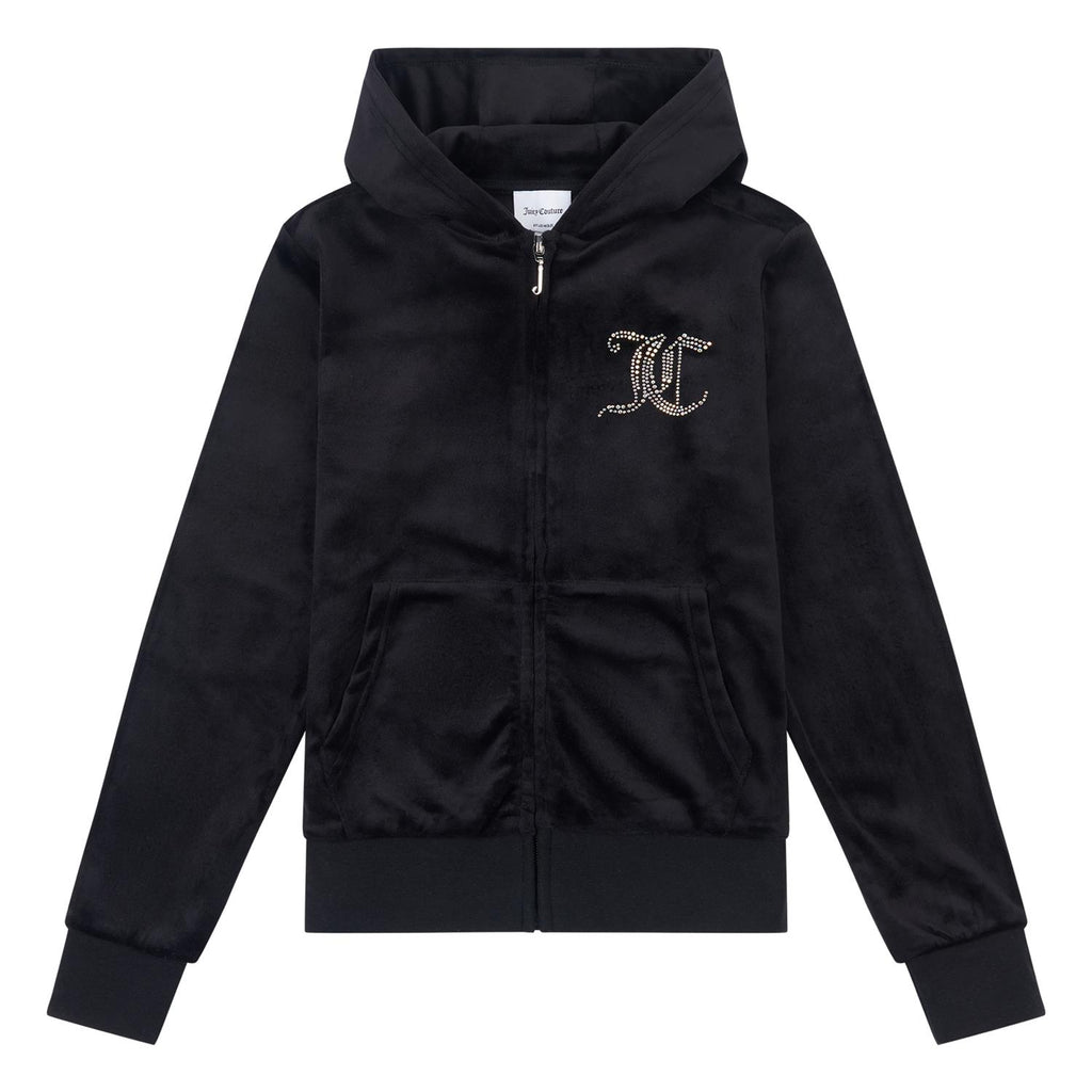 Juicy Couture velour hettejakke Jet Black