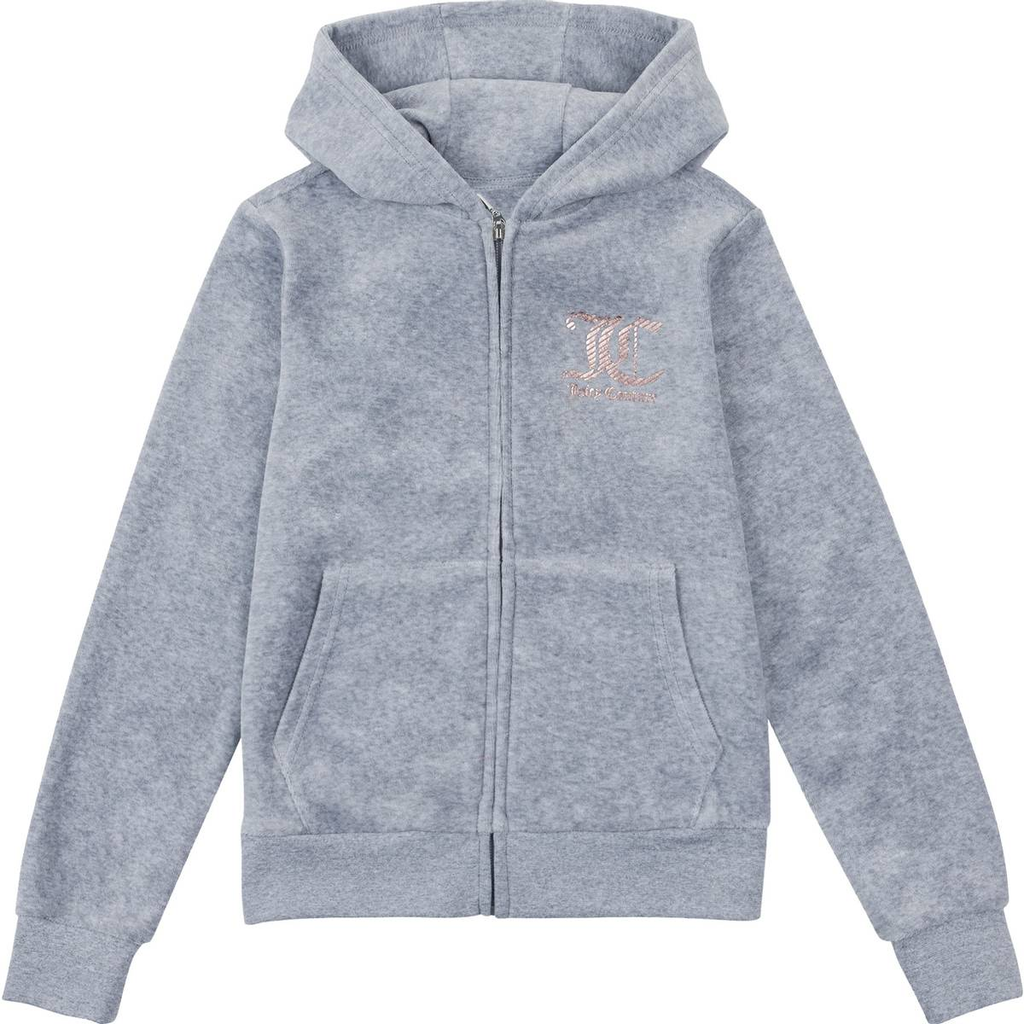 Juicy Couture velor zip thorough hoodie