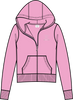 Juicy Couture velour zip through hoodie