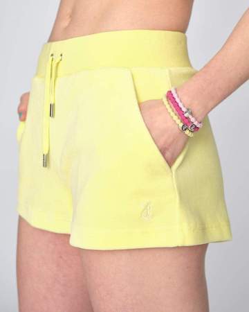 Juicy Couture cotton rich eve shorts Lemon drop