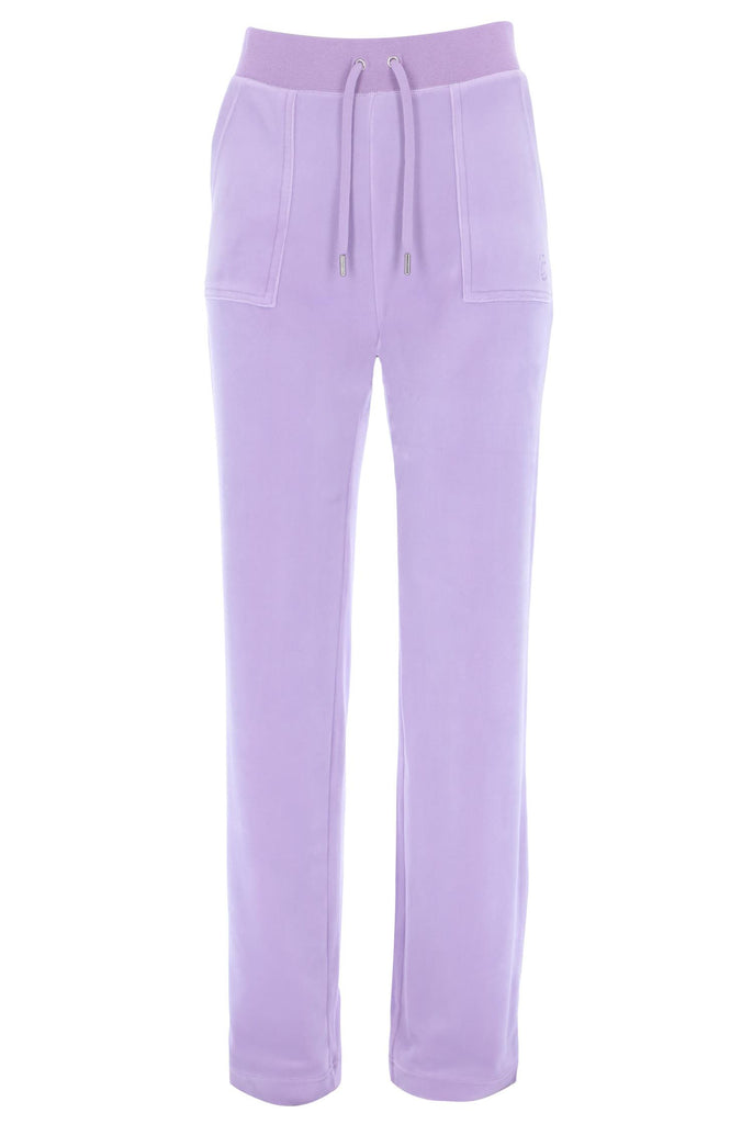 Juicy Couture Del Ray Classic Velour Pant Pastel Lilac