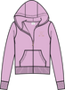 Juicy Couture velour zip through hoodie