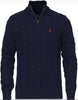 Polo Ralph Lauren kabelstrikk med halfzip