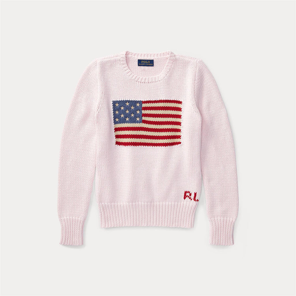 Polo Ralph Lauren strikket flagg genser til jente
