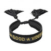 Dark Department Woven friednship bracelet Good vibes