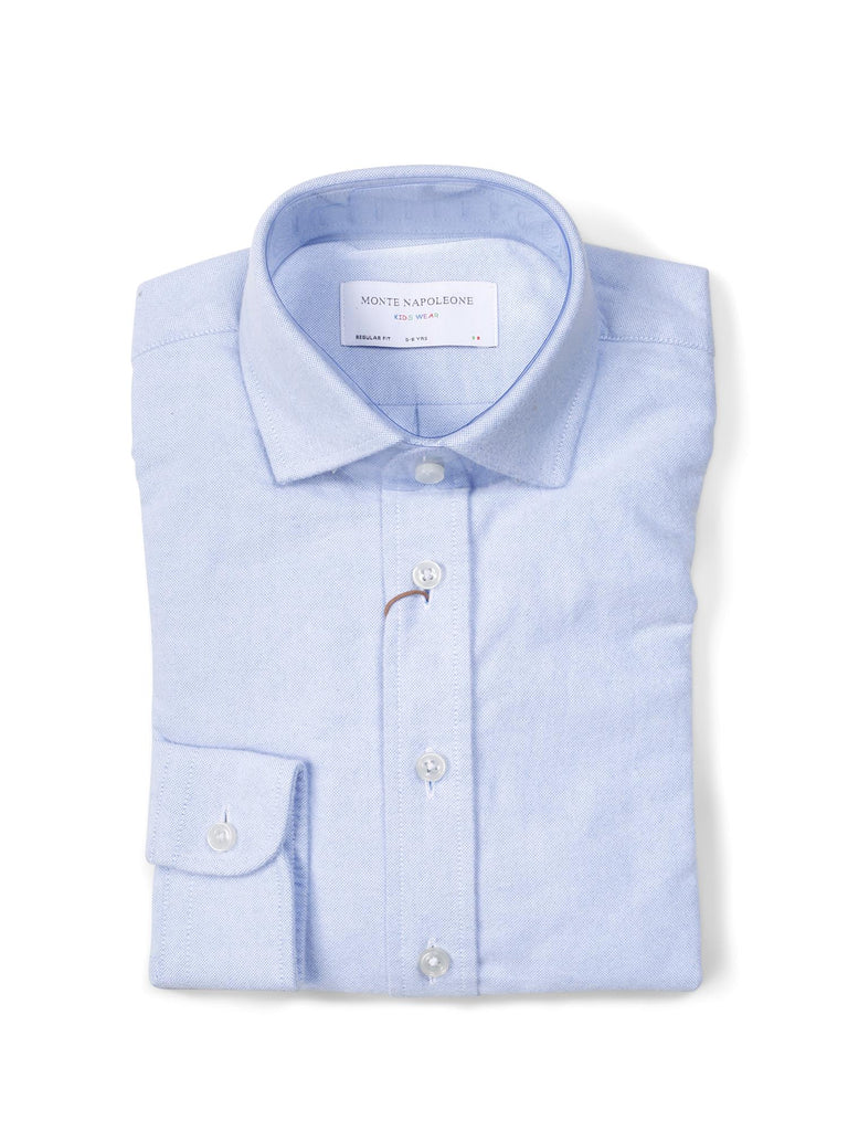 Montenaopleone lyseblå flanellskjorte