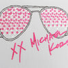 Michael Kors tskjorte med briller/paljetter