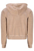 Juicy Couture Robertson Classic Velour Zip Trough Hoodie Warm Taupe