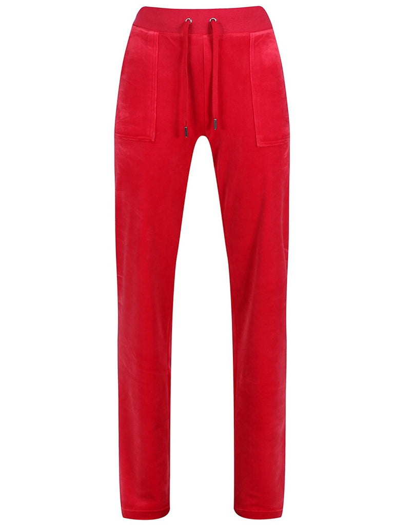 Juicy Couture Del Ray Classic Velour Pant Astor Red