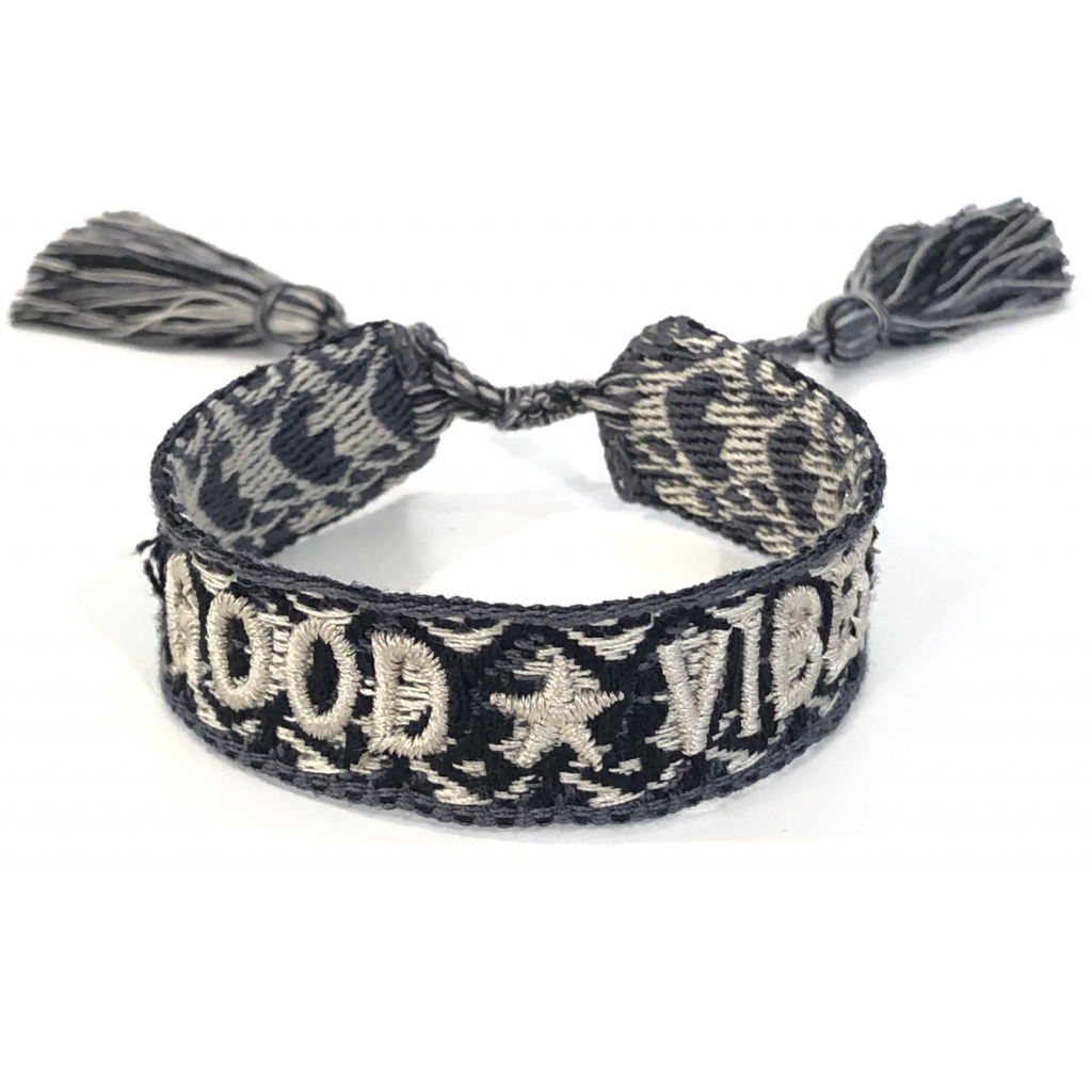 Dark department woven friendship bracelet