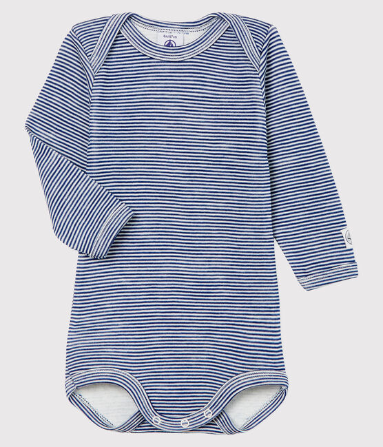 Petit Bateau body i ull/bomull