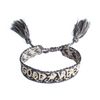 Dark department woven friendship bracelet