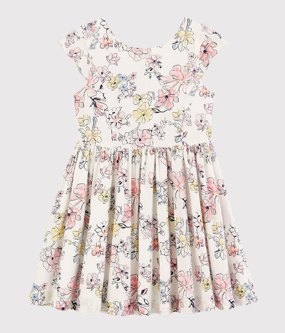 Petit Bateau kjole med blomstrer